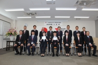 入社式の様子